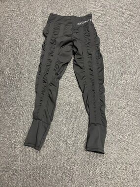 Skinnify Compression leggings black womens size Large resistance bands